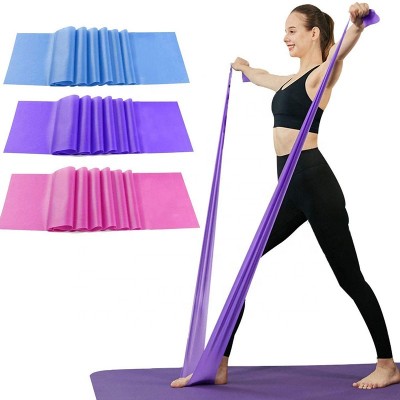 Yoga Exercise Stretch Band 1.5M Flat Resistance Band for Stretching, Flexibility Pilates Ballet Gymnastics and Rehabilitation